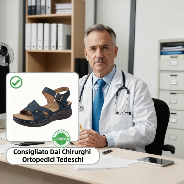 【⏰Ultimo giorno, 70% di sconto! Non perdete l'occasione!】Sandali ortopedici dal design ergonomico con assorbimento degli urti, ✅️scarpe ortopediche salutari progettate specificamente per le donne europee.