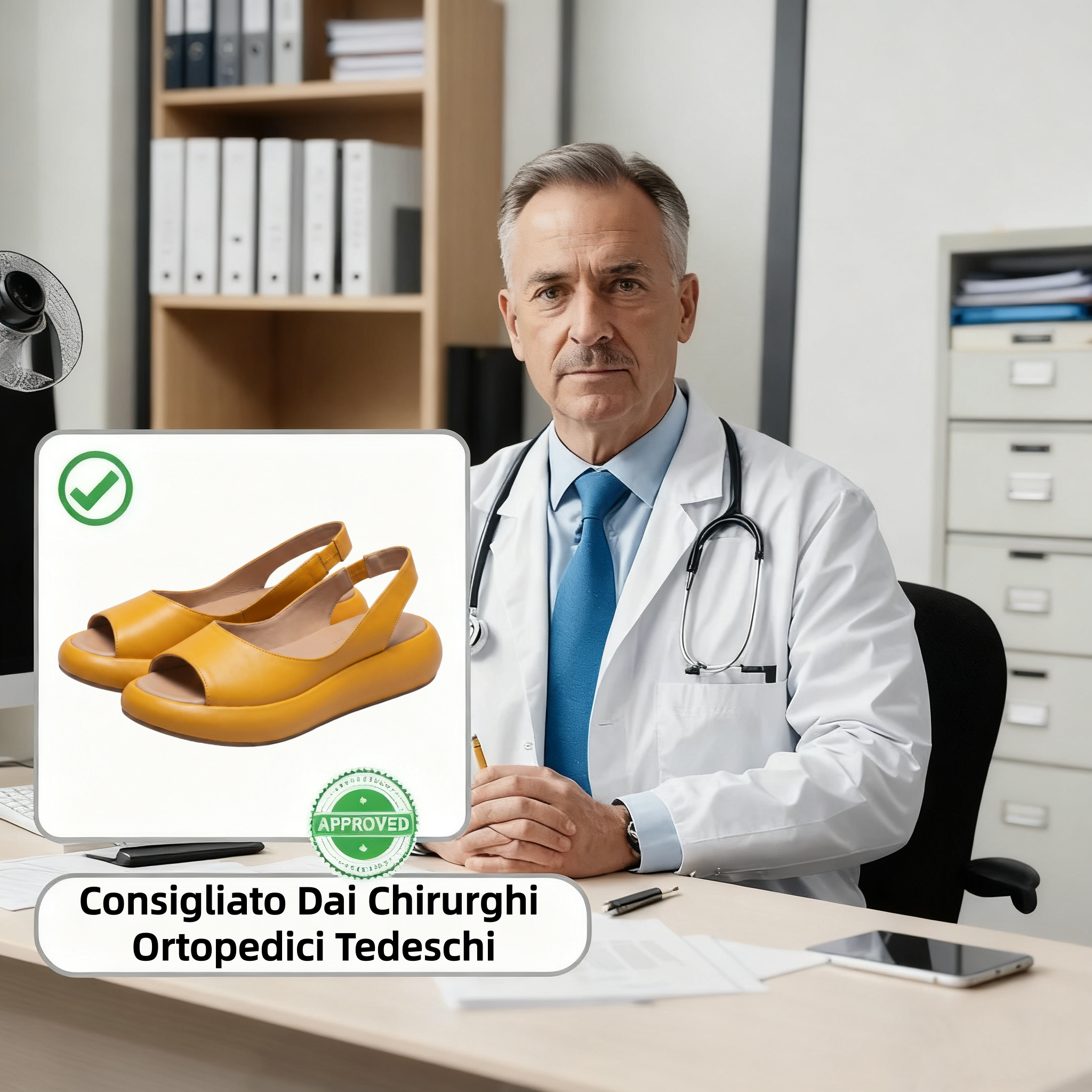 【⏰Ultimo giorno, 70% di sconto! Non perdete l'occasione!】Sandali ortopedici dal design ergonomico con assorbimento degli urti, ✅️scarpe ortopediche salutari progettate specificamente per le donne europee.