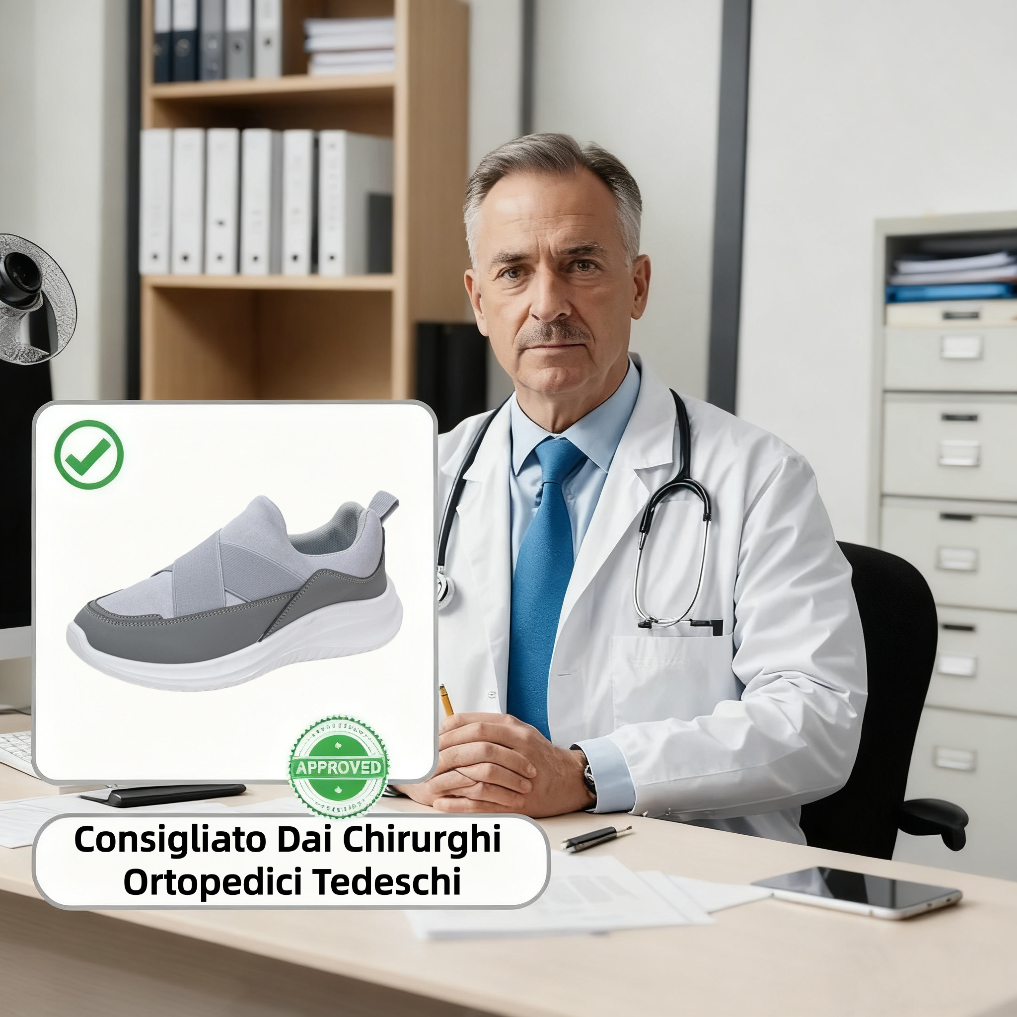 【⏰Ultimo giorno, 70% di sconto! Non perdete l'occasione!】Scarpe ortopediche ergonomiche con assorbimento degli urti, ✅️scarpe ortopediche salutari progettate specificamente per le donne europee.