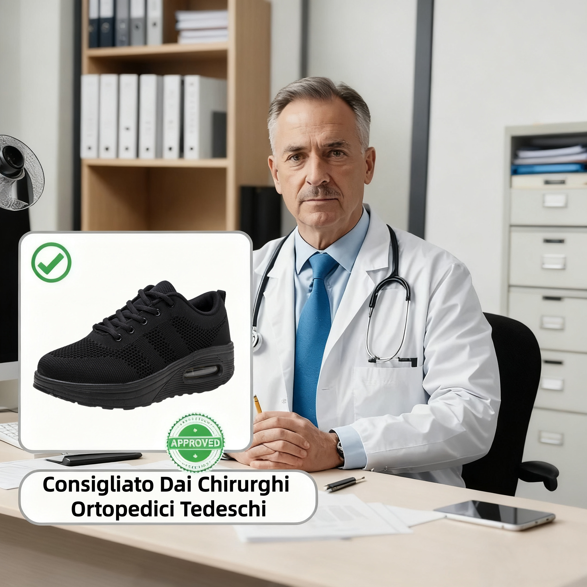 【⏰Ultimo giorno, 70% di sconto! Non perdete l'occasione!】Scarpe ortopediche ergonomiche con assorbimento degli urti, ✅️scarpe ortopediche salutari progettate specificamente per le donne europee.