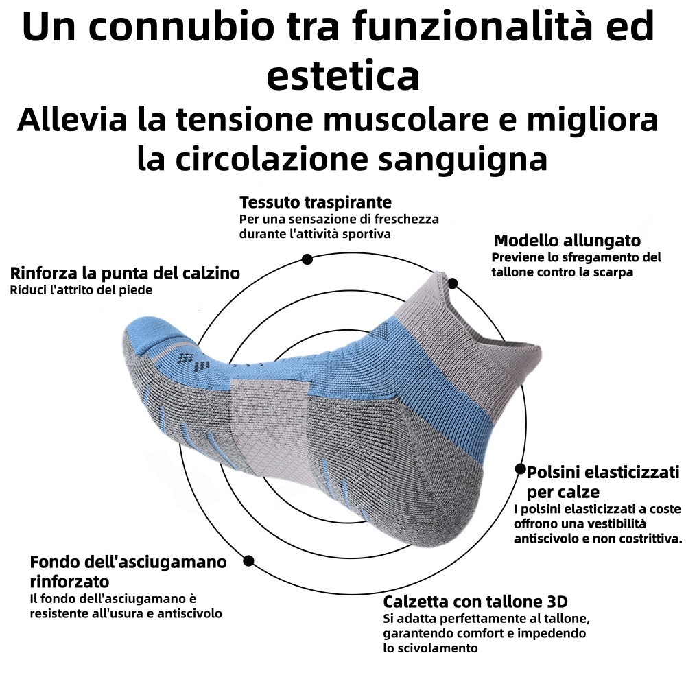 🎁 Regalo in omaggio 🎁 Calze correttive per la postura di alta qualità (Valore: €20) — per aiutarti a correggere una postura scorretta mentre cammini. 🧦