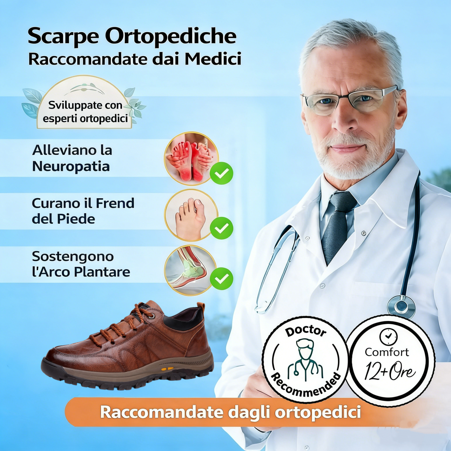 ⏰ Solo oggi: 70% di sconto – Non lasciartelo sfuggire! 🐂 Scarpe ortopediche da uomo di nuova generazione, realizzate in vera pelle australiana. 👞 Cucite a mano. Impermeabili e antiscivolo, ✅ Alleviano efficacemente il dolore ai piedi.