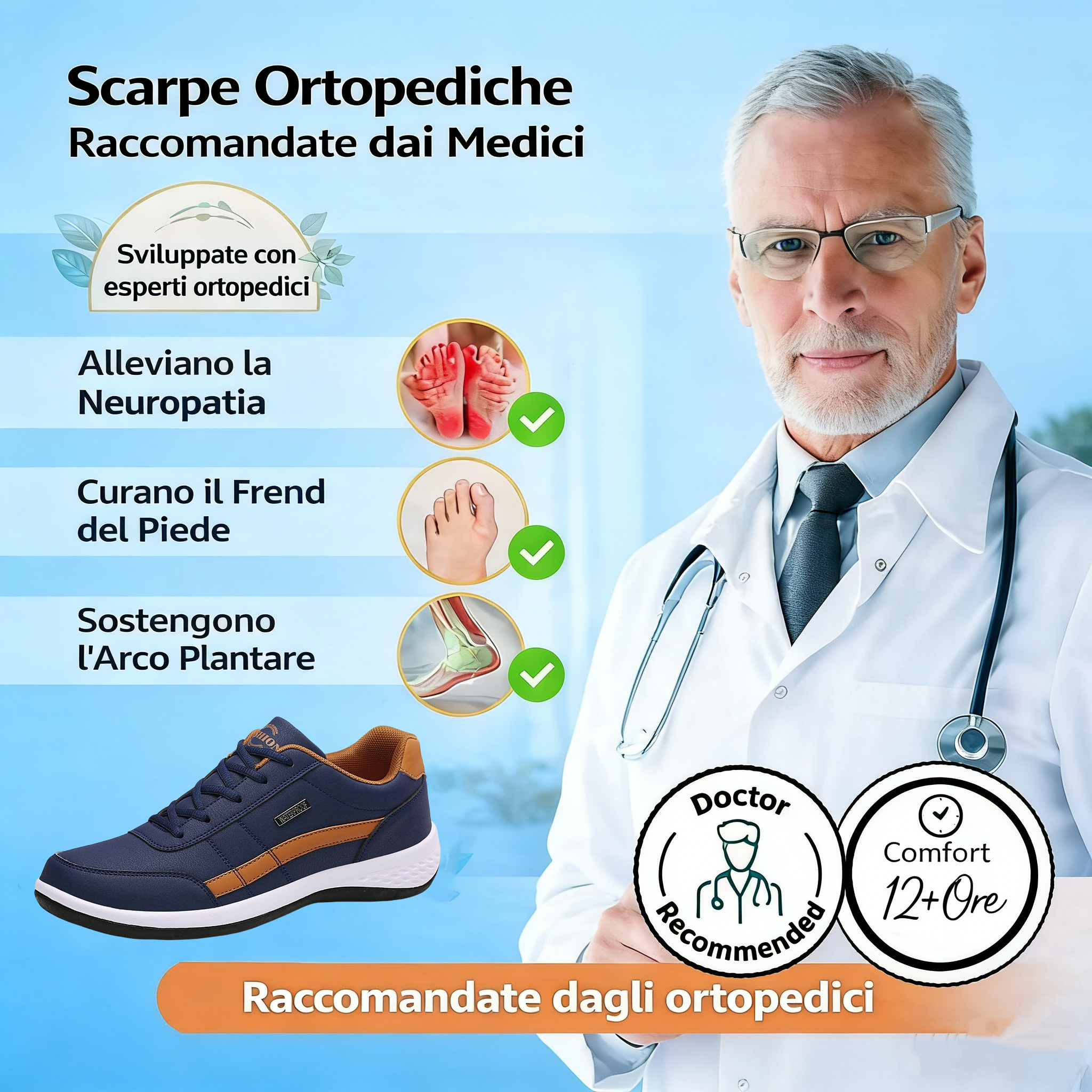 ⏰Offerta a tempo limitato: 70% di sconto oggi - Non perdetevela! Scarpe ortopediche di alta qualità, dal design ergonomico, impermeabili e antiscivolo 🦶, scarpe ortopediche di nuova concezione, realizzate a mano 👞