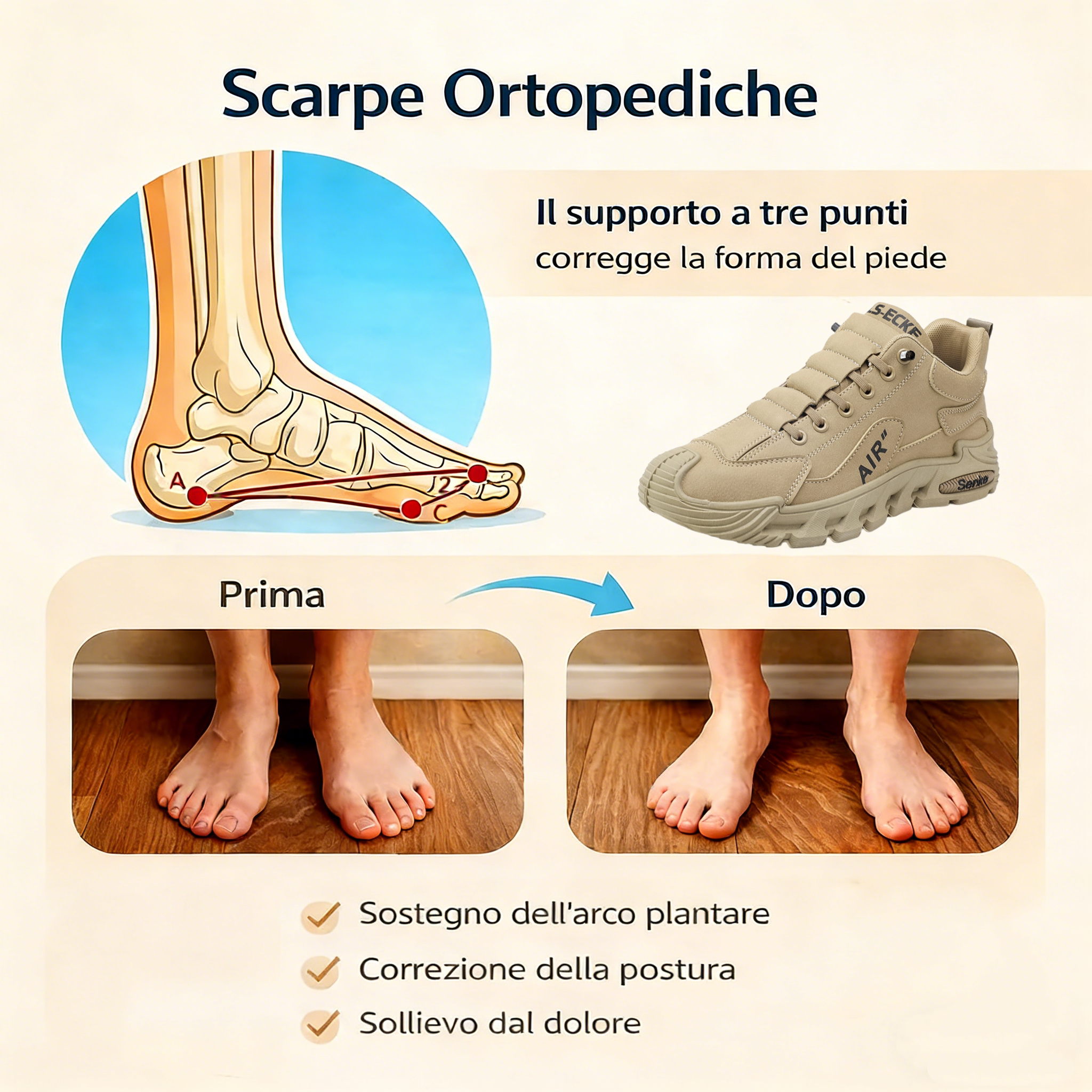 ⏰Offerta a tempo limitato oggi: 70% di sconto - non lasciartela sfuggire! Scarpe ortopediche di alta qualità, dal design ergonomico, impermeabili e antiscivolo, realizzate a mano in pelle pregiata. 👞