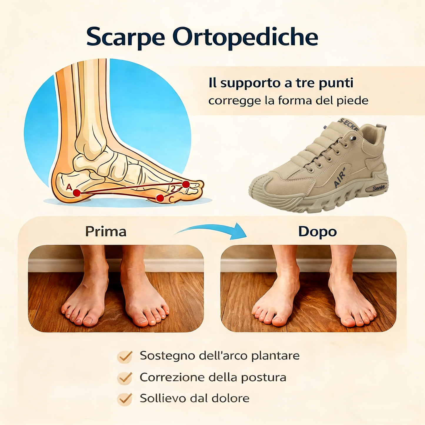 ⏰Offerta a tempo limitato oggi: 70% di sconto - non lasciartela sfuggire! Scarpe ortopediche di alta qualità, dal design ergonomico, impermeabili e antiscivolo, realizzate a mano in pelle pregiata. 👞
