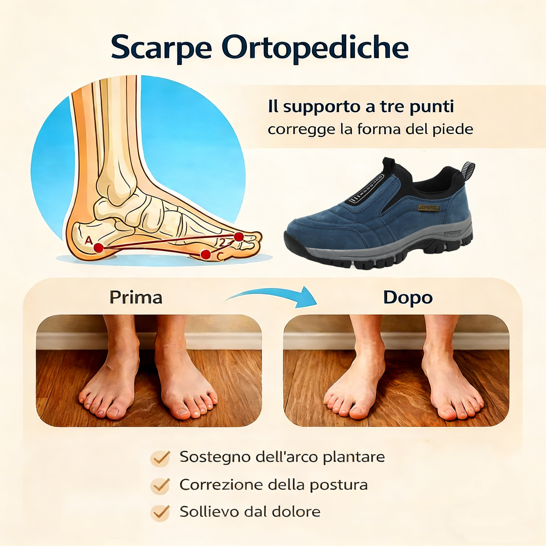 ⏰Offerta a tempo limitato: oggi 70% di sconto - non lasciartelo sfuggire! Scarpe ortopediche di alta qualità, dal design ergonomico, impermeabili e antiscivolo 🦶, scarpe ortopediche in pelle scamosciata di nuova concezione, fatte a mano. 👞