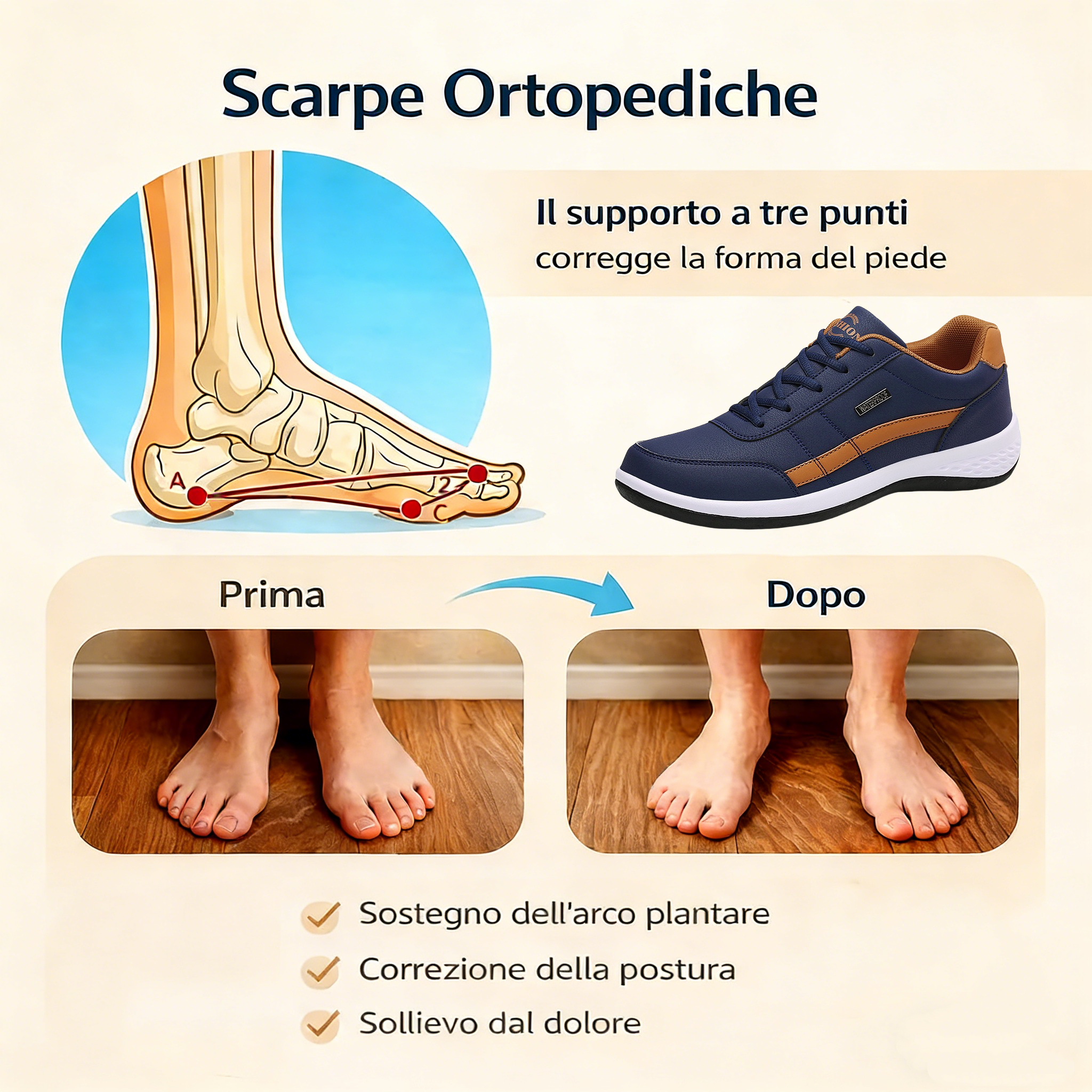⏰Offerta a tempo limitato: 70% di sconto oggi - Non perdetevela! Scarpe ortopediche di alta qualità, dal design ergonomico, impermeabili e antiscivolo 🦶, scarpe ortopediche di nuova concezione, realizzate a mano 👞