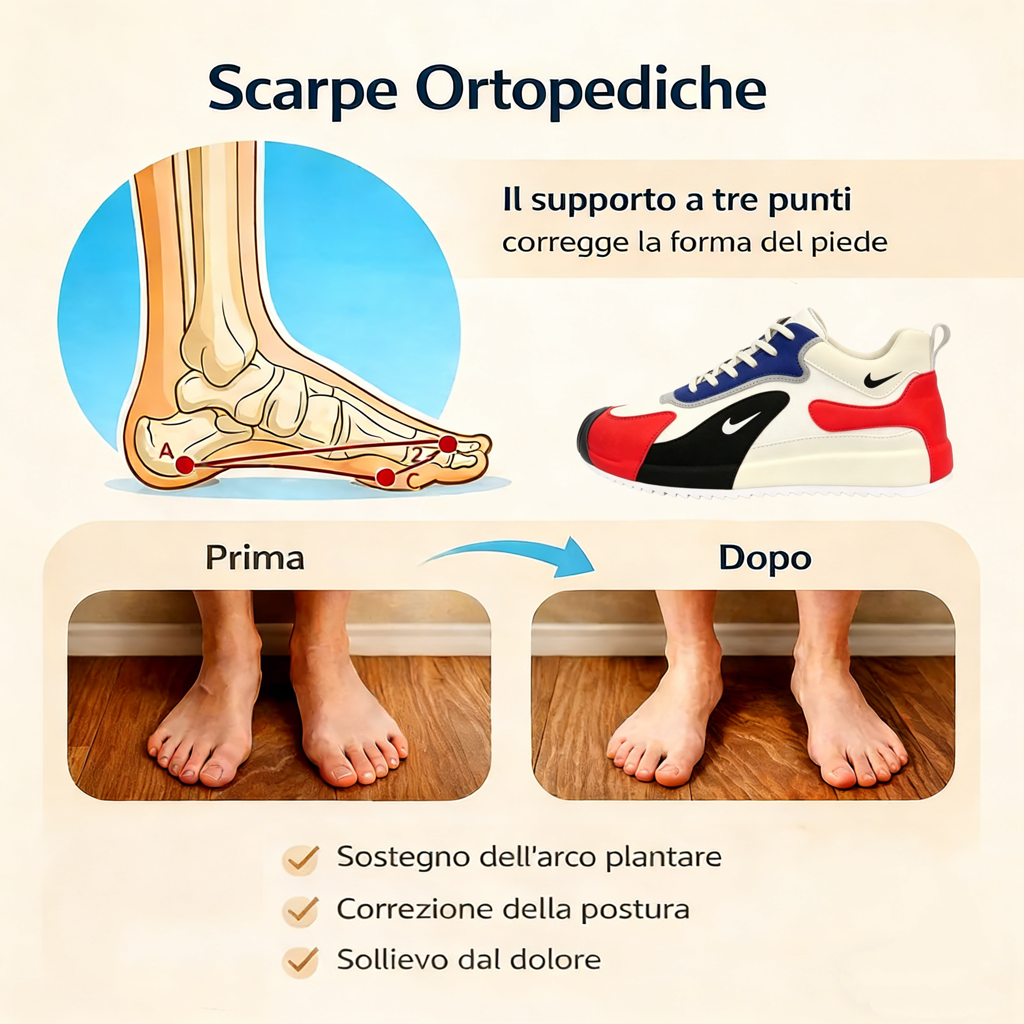 ⏰Sconto del 70% oggi - Non perdete l'occasione! 👞Nuovissime scarpe ortopediche impermeabili e antiscivolo🦶Adatte per camminare tutto il giorno.