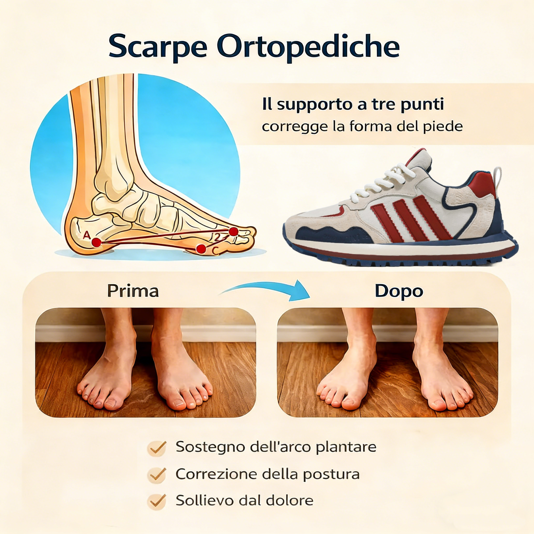 ❄️Saldi invernali: 70% di sconto – Non lasciartelo sfuggire! Scarpe ortopediche di alta qualità, dal design ergonomico, impermeabili e antiscivolo, realizzate a mano in pelle di prima qualità. 👞