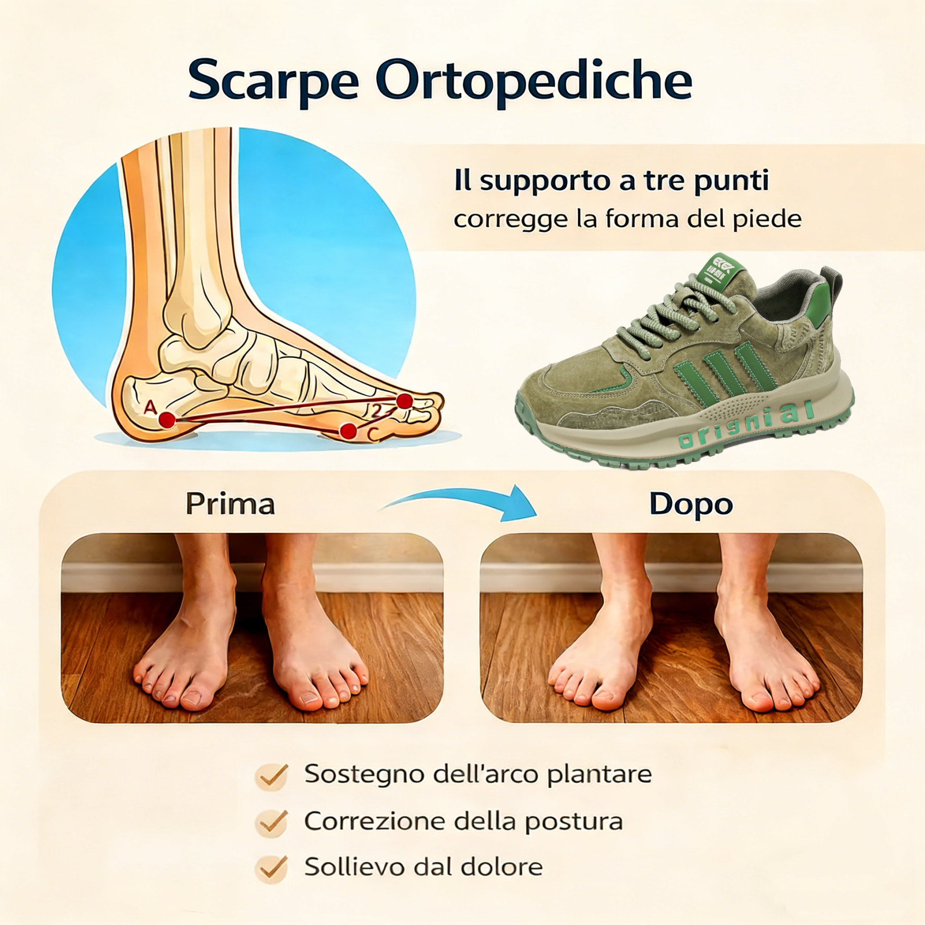 ❄️Saldi invernali: 70% di sconto – Non lasciartelo sfuggire! Scarpe ortopediche di alta qualità, dal design ergonomico, impermeabili e antiscivolo, realizzate a mano in pelle di prima qualità. 👞