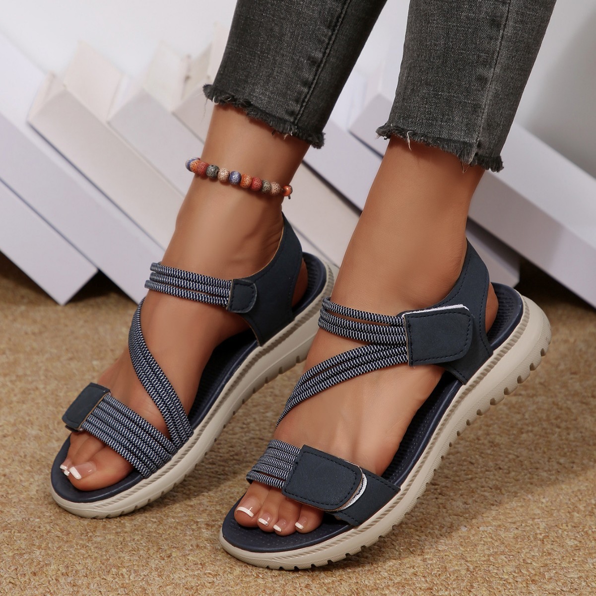 【🎁Ultimo giorno per il 70% di sconto! Non perdete l'occasione!】Sandali ortopedici e ammortizzanti dal design ergonomico per un'esperienza di camminata più confortevole👞