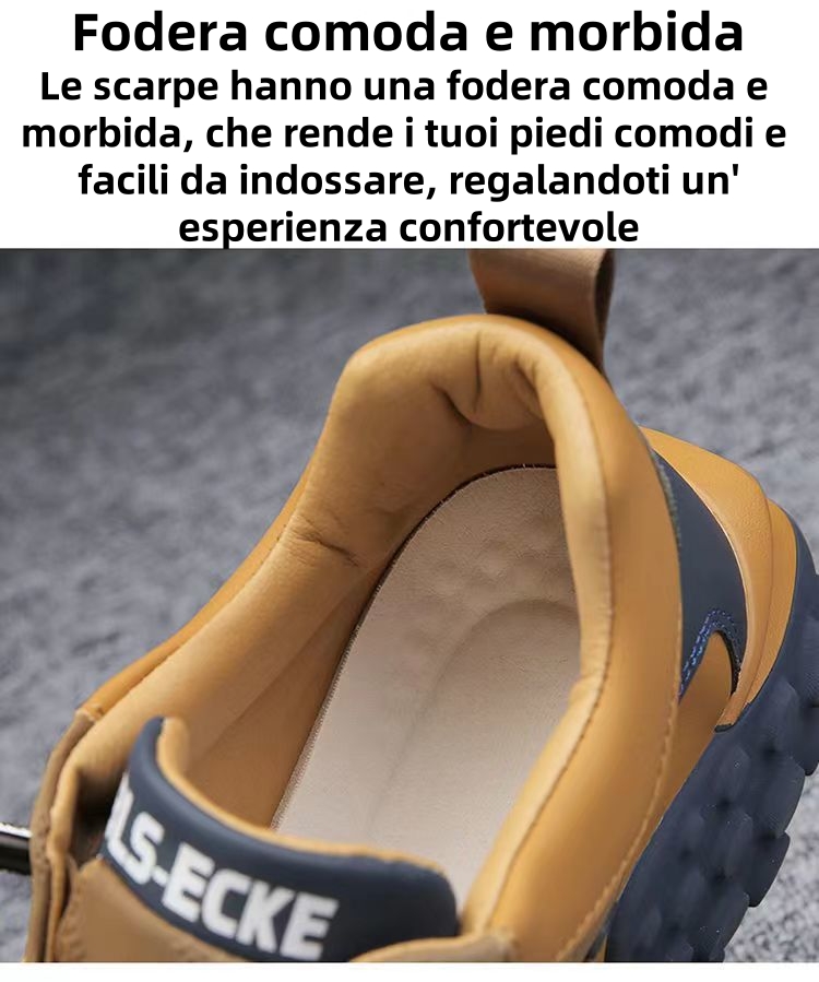 【⏰Sconto del 50% oggi - da non perdere】 Scarpe ortopediche dal design ergonomico - pelle di alta qualità + cuciture a mano 👞