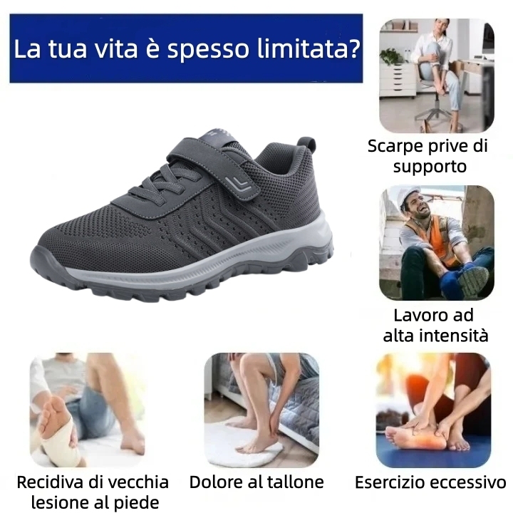 ⏰ Ultimo giorno: 50% di sconto – non lasciartelo sfuggire! Nuove scarpe ortopediche per persone di mezza età e anziane, design traspirante con velcro, di' addio ai piedi sudati✅ – allevia efficacemente il dolore