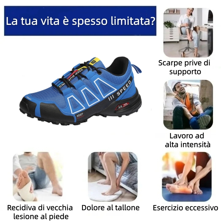 [⏰Sconto del 50% oggi - non lasciartelo sfuggire] Scarpe da trekking dal design ergonomico - Pelle di prima qualità + cuciture a mano 👞