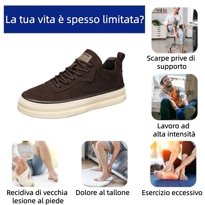 【⏰Ultimo giorno, 70% di sconto! Non perdete l'occasione!】Scarpe ortopediche ergonomiche con assorbimento degli urti, ✅️scarpe ortopediche salutari progettate specificamente per gli uomini europei.