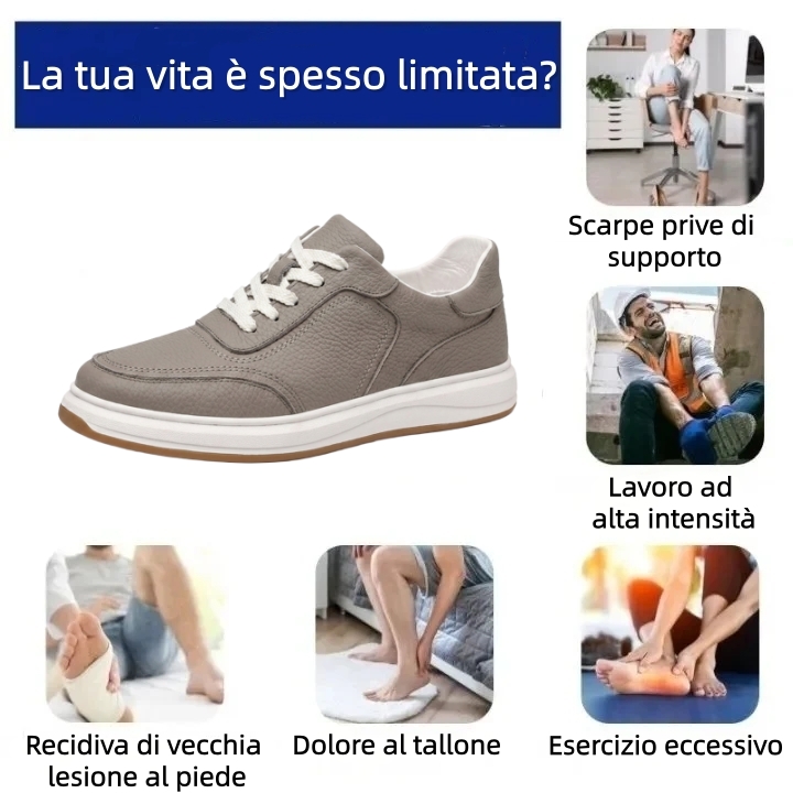 【⏰Ultimo giorno, 70% di sconto! Non perdete l'occasione!】Scarpe ortopediche ergonomiche con assorbimento degli urti, ✅️scarpe ortopediche salutari progettate specificamente per gli uomini europei.