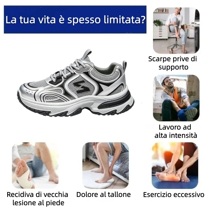 【⏰Ultimo giorno, 70% di sconto! Non perdete l'occasione!】Scarpe ortopediche ergonomiche con assorbimento degli urti, ✅️scarpe ortopediche salutari progettate specificamente per gli uomini europei.