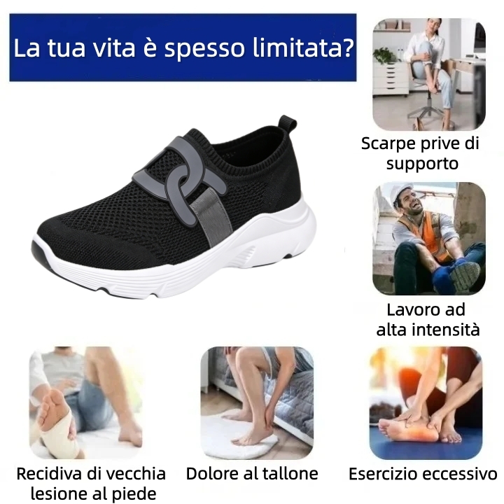 【⏰Ultimo giorno, 70% di sconto! Non perdete l'occasione!】Scarpe ortopediche ergonomiche con assorbimento degli urti, ✅️scarpe ortopediche salutari progettate specificamente per le donne europee.