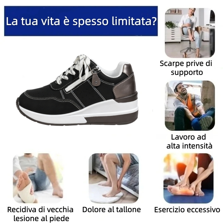 【⏰Ultimo giorno, 70% di sconto! Non perdete l'occasione!】Scarpe ortopediche ergonomiche con assorbimento degli urti, ✅️scarpe ortopediche salutari progettate specificamente per le donne europee.