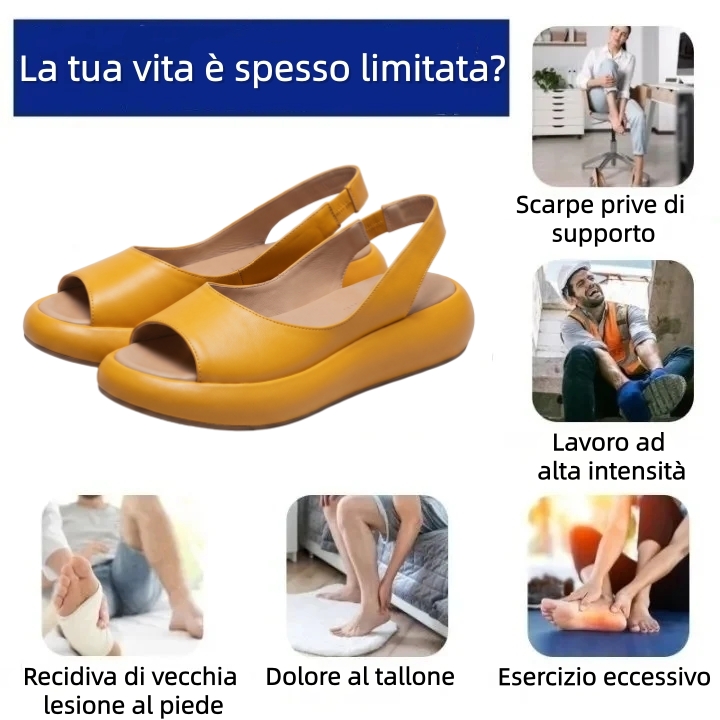 【⏰Ultimo giorno, 70% di sconto! Non perdete l'occasione!】Sandali ortopedici dal design ergonomico con assorbimento degli urti, ✅️scarpe ortopediche salutari progettate specificamente per le donne europee.