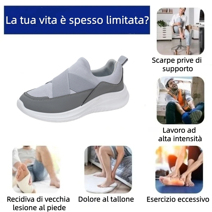 【⏰Ultimo giorno, 70% di sconto! Non perdete l'occasione!】Scarpe ortopediche ergonomiche con assorbimento degli urti, ✅️scarpe ortopediche salutari progettate specificamente per le donne europee.