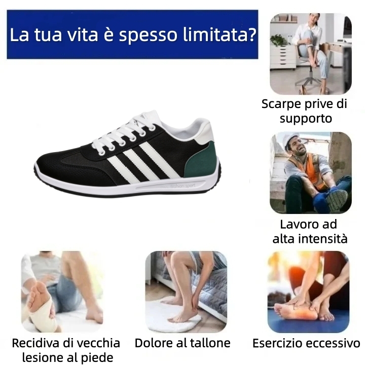 【⏰Ultimo giorno, 70% di sconto! Non perdete l'occasione!】Scarpe ortopediche ergonomiche con assorbimento degli urti, ✅️scarpe ortopediche salutari progettate specificamente per gli uomini europei.