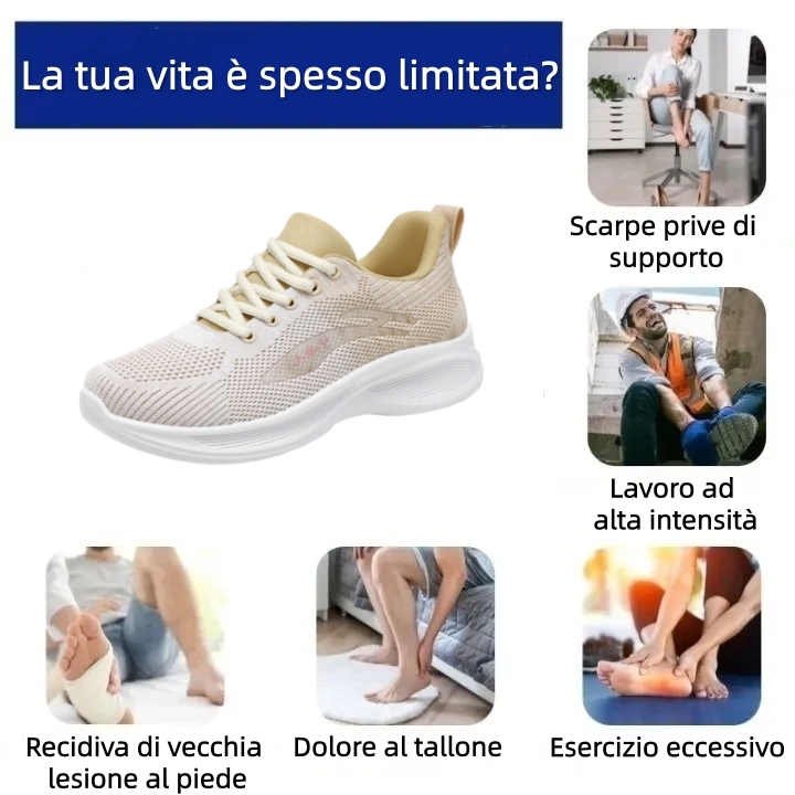 【⏰Ultimo giorno, 70% di sconto! Non perdete l'occasione!】Scarpe ortopediche ergonomiche con assorbimento degli urti, ✅️scarpe ortopediche salutari progettate specificamente per le donne europee.