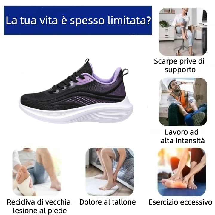 【⏰Ultimo giorno, 70% di sconto! Non perdete l'occasione!】Scarpe ortopediche ergonomiche con assorbimento degli urti, ✅️scarpe ortopediche salutari progettate specificamente per le donne europee.