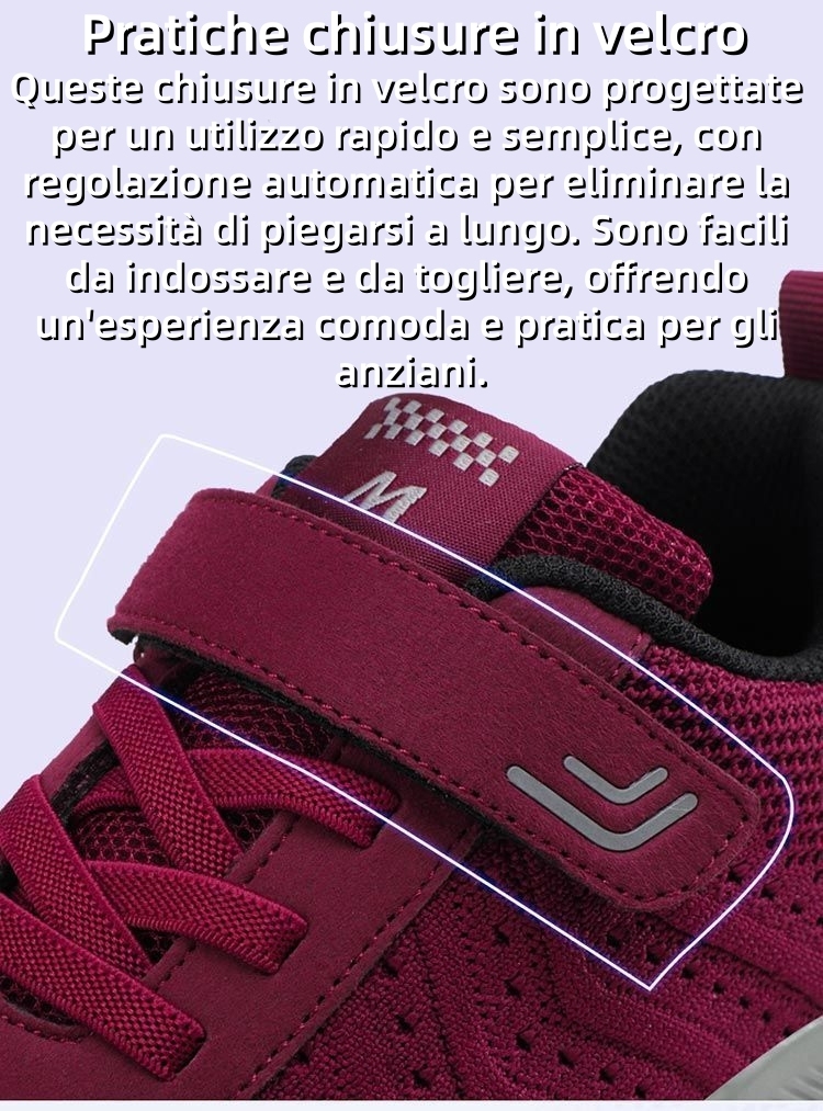 ⏰ Ultimo giorno: 50% di sconto – non lasciartelo sfuggire! Nuove scarpe ortopediche per persone di mezza età e anziane, design traspirante con velcro, di' addio ai piedi sudati✅ – allevia efficacemente il dolore