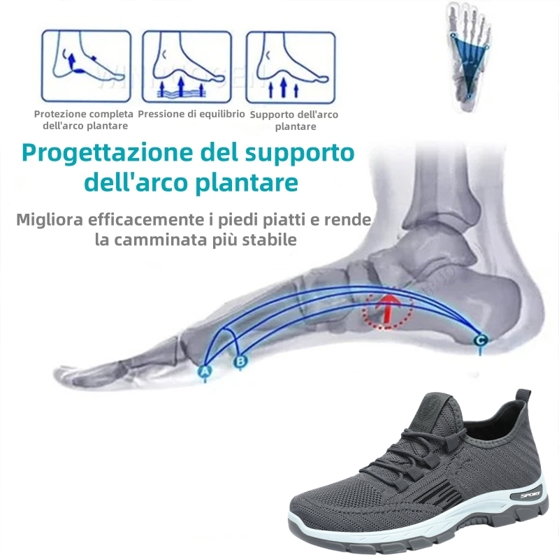【⏰Sconto estivo del 50% - Non lasciartelo sfuggire】Design ergonomico - Scarpe ortopediche estive traspiranti - Pelle pregiata + cucite a mano 👞