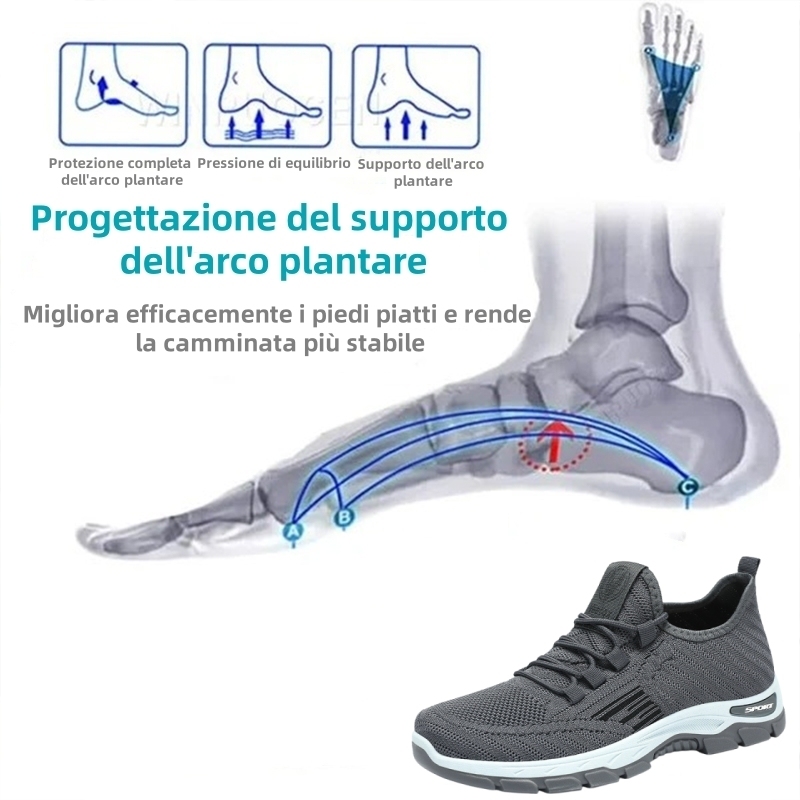 【⏰Sconto estivo del 50% - Non lasciartelo sfuggire】Design ergonomico - Scarpe ortopediche estive traspiranti - Pelle pregiata + cucite a mano 👞