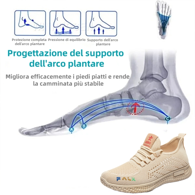 【⏰Oggi 50% di sconto - Non lasciartelo sfuggire】Scarpe ortopediche dal design ergonomico - rete traspirante + cucite a mano 👞
