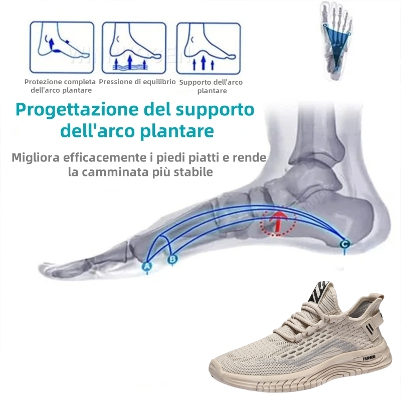 🔥 (Ultimo giorno) Sconto del 50% per un periodo limitato: non perdere questa opportunità ⏰ Scarpe ortopediche traspiranti da uomo 👞 - Comfort ineguagliabile - Cucite a mano