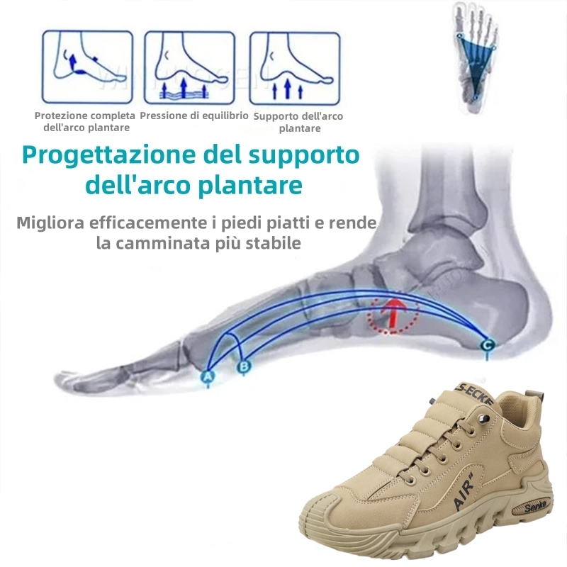 [⏰Oggi 50% di sconto - Non lasciartelo sfuggire] Scarpe ortopediche dal design ergonomico - Pelle di prima qualità + Cucite a mano 👞