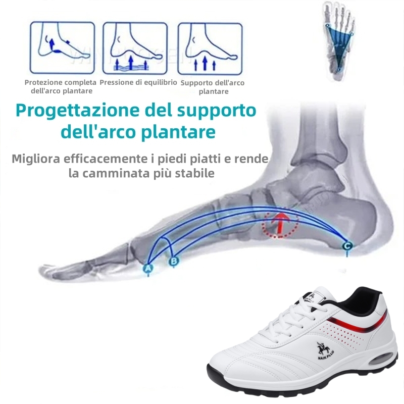 [⏰Oggi 50% di sconto - Non lasciartelo sfuggire] Scarpe ortopediche dal design ergonomico - Pelle di prima qualità + Cucite a mano 👞
