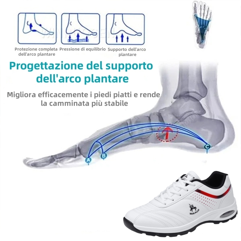 [⏰Oggi 50% di sconto - Non lasciartelo sfuggire] Scarpe ortopediche dal design ergonomico - Pelle di prima qualità + Cucite a mano 👞
