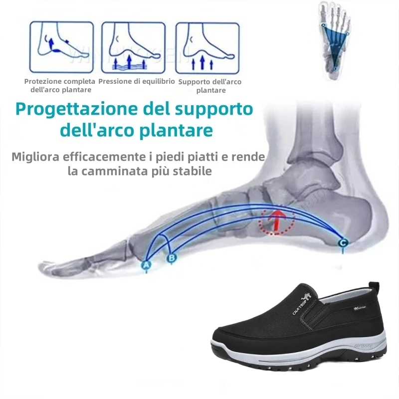🔥 (Ultimo giorno) Sconto del 50% per un periodo limitato: non perdere questa occasione ⏰ Scarpe ortopediche da uomo traspiranti 👞 - Elimina dolori alle gambe e alla schiena - Design ergonomico