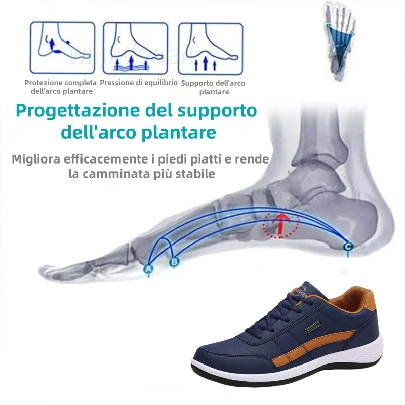 🔥 (Ultimo giorno) Sconto del 50% a tempo limitato: non perdere questa opportunità ⏰ Scarpe ortopediche da uomo 👞 - Elimina il dolore a gambe e schiena - Design ergonomico