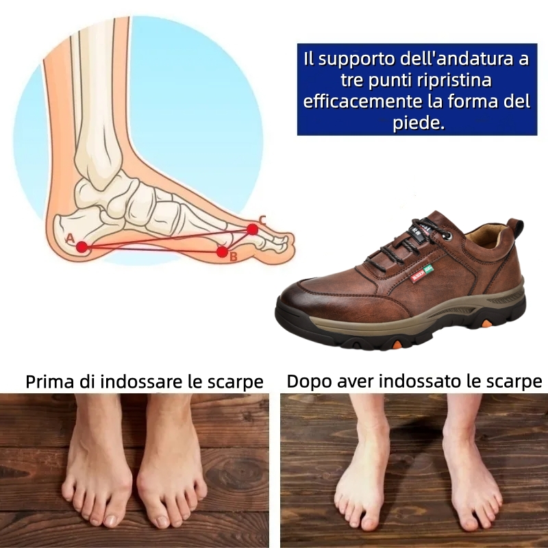 ⏰ Ultimo giorno: sconto del 70% – non lasciartelo sfuggire! 🐂 Scarpe ortopediche da uomo di qualità superiore per uomini di mezza età e anziani, realizzate a mano in vera pelle bovina australiana. 👞 ✅ - Sostiene e allevia efficacemente il dolore ai pied
