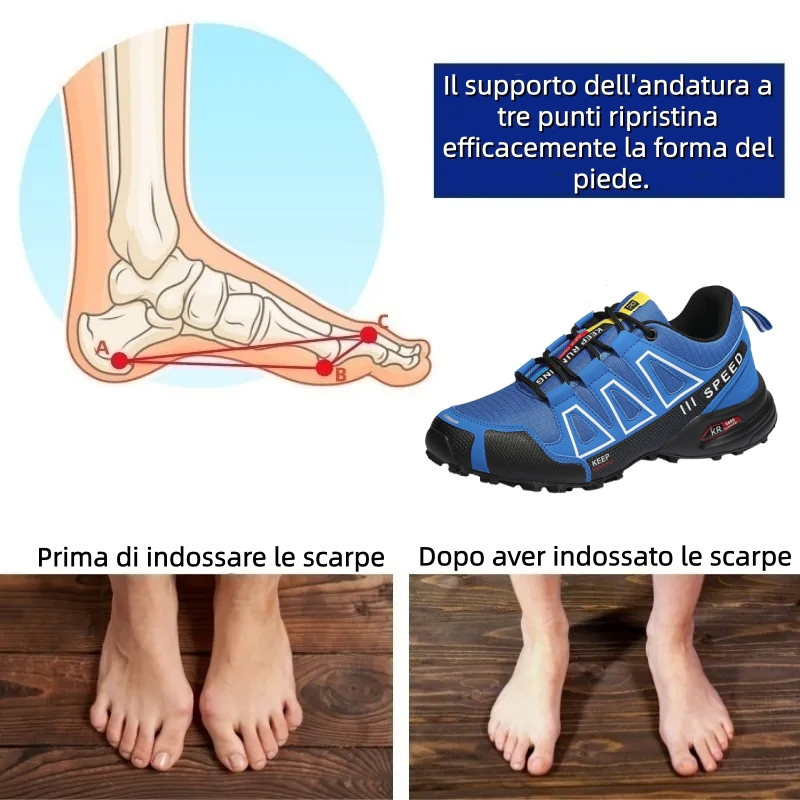 [⏰Sconto del 50% oggi - non lasciartelo sfuggire] Scarpe da trekking dal design ergonomico - Pelle di prima qualità + cuciture a mano 👞