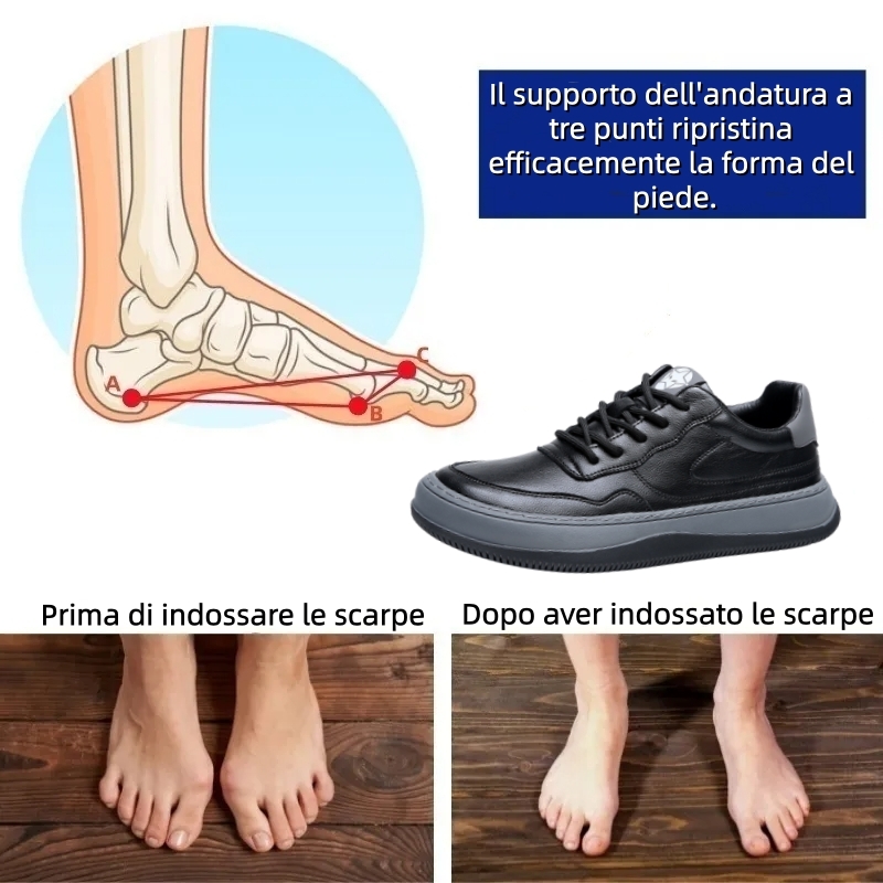 ⏰Offerta a tempo limitato oggi: 70% di sconto - non lasciartela sfuggire! Scarpe ortopediche di alta qualità, dal design ergonomico, impermeabili e antiscivolo, realizzate a mano in pelle pregiata. 👞