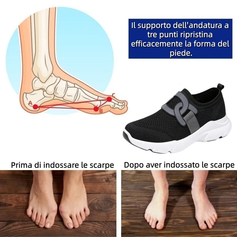 【⏰Ultimo giorno, 70% di sconto! Non perdete l'occasione!】Scarpe ortopediche ergonomiche con assorbimento degli urti, ✅️scarpe ortopediche salutari progettate specificamente per le donne europee.