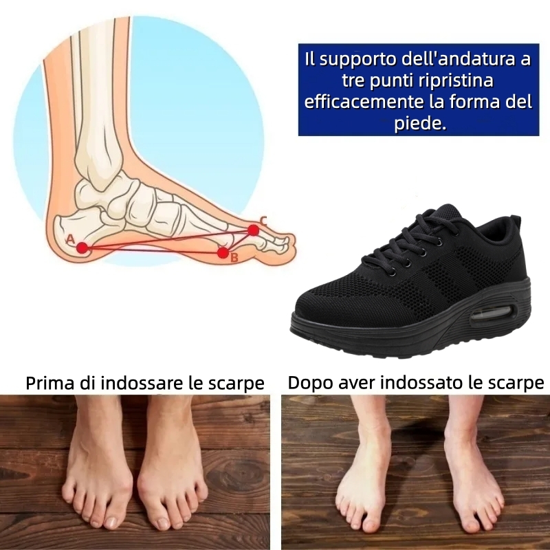 【⏰Ultimo giorno, 70% di sconto! Non perdete l'occasione!】Scarpe ortopediche ergonomiche con assorbimento degli urti, ✅️scarpe ortopediche salutari progettate specificamente per le donne europee.
