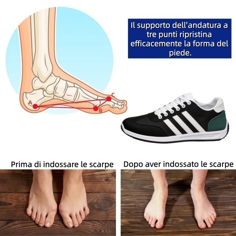 【⏰Ultimo giorno, 70% di sconto! Non perdete l'occasione!】Scarpe ortopediche ergonomiche con assorbimento degli urti, ✅️scarpe ortopediche salutari progettate specificamente per gli uomini europei.
