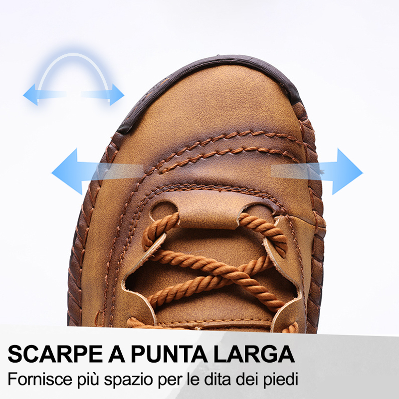 (🔥50% di sconto oggi - prendilo!) Scarpe ortopediche premium ed eleganti 👞 - Design ergonomico per alleviare il dolore