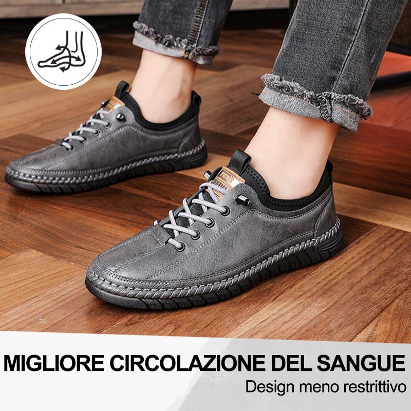 (🔥50% di sconto oggi - prendilo!) Scarpe ortopediche premium ed eleganti 👞 - Design ergonomico per alleviare il dolore