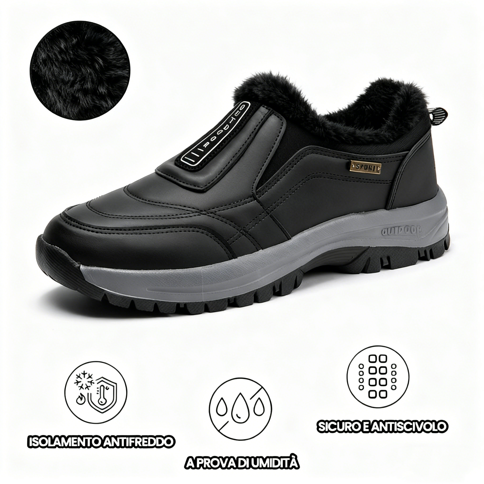 [⏰Ultimo giorno di sconto del 50% - non lasciartelo sfuggire] Scarpe ortopediche invernali ergonomiche - in pelle cucita a mano 👞