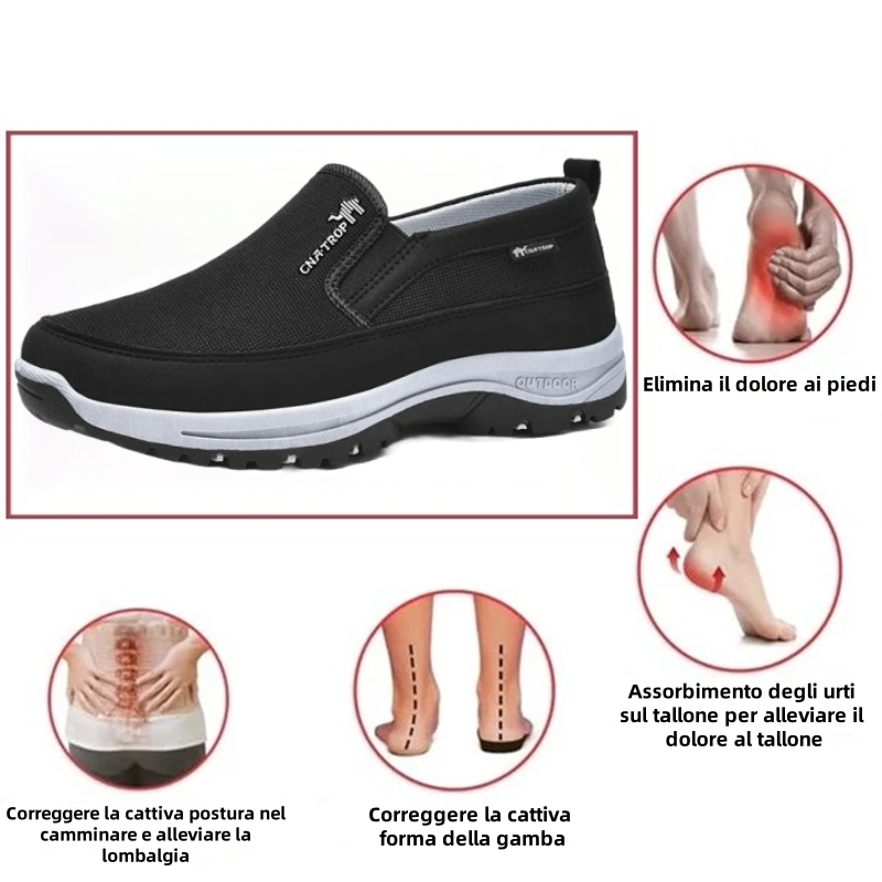 🔥 (Ultimo giorno) Sconto del 50% per un periodo limitato: non perdere questa occasione ⏰ Scarpe ortopediche da uomo traspiranti 👞 - Elimina dolori alle gambe e alla schiena - Design ergonomico