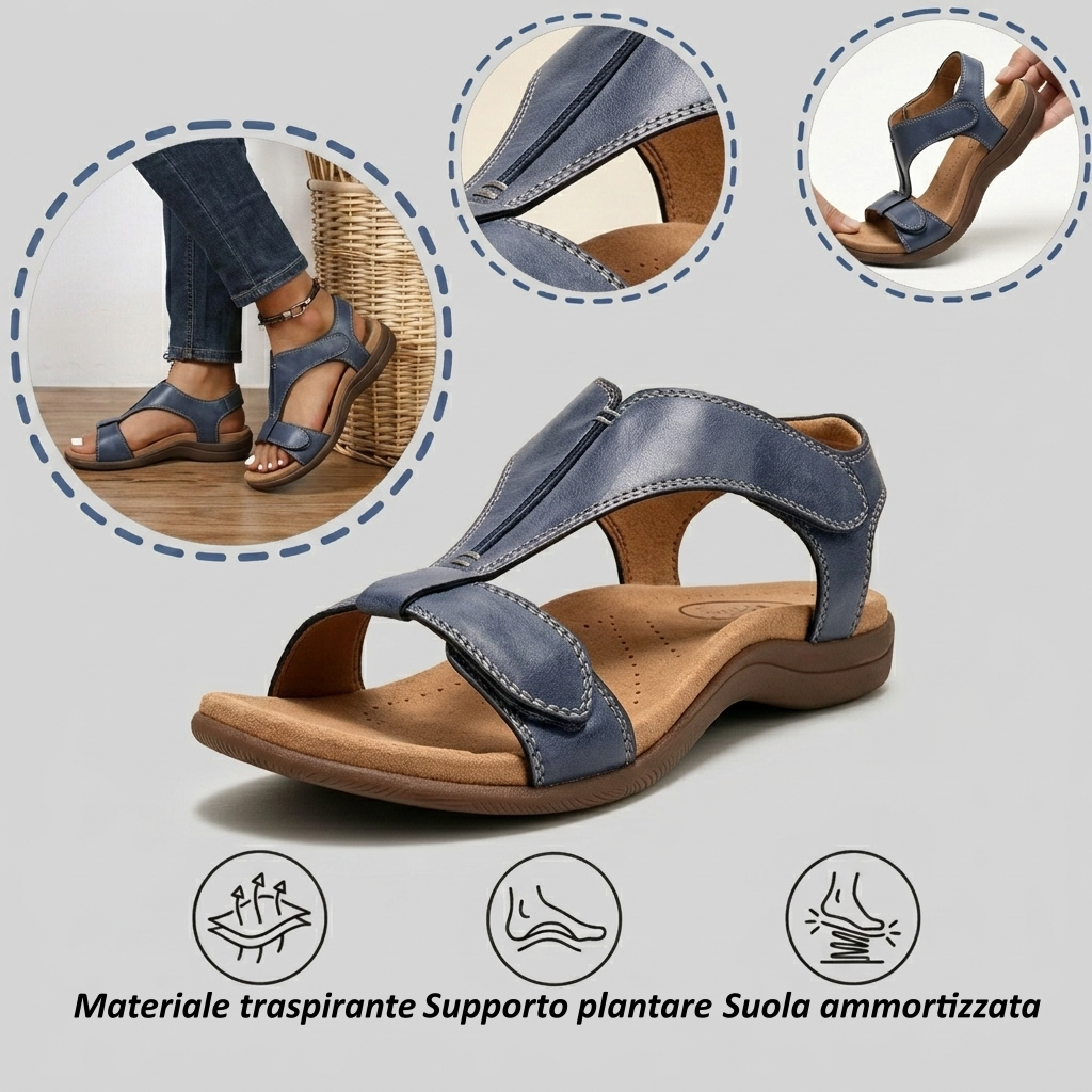 【🎁Ultimo giorno a metà prezzo! Non perdete l'occasione!】Sandali ortopedici e ammortizzanti dal design ergonomico per un'esperienza di camminata più confortevole👞