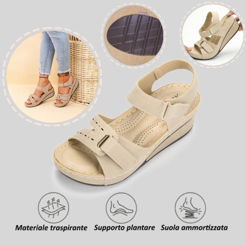 【⏰Ultimo giorno, 70% di sconto! Non perdete l'occasione!】Sandali ortopedici dal design ergonomico con assorbimento degli urti, ✅️scarpe ortopediche salutari progettate specificamente per le donne europee.